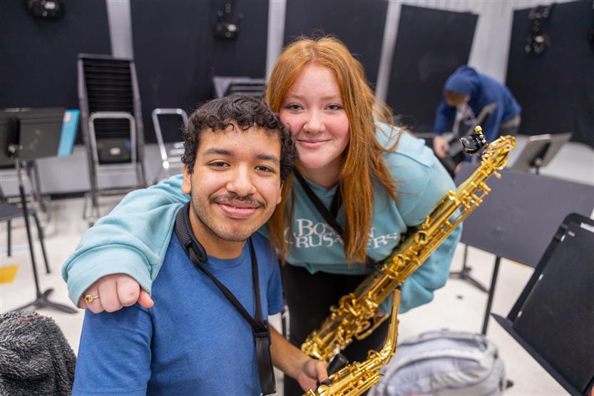 Fairview High band students play